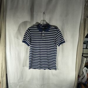 The Gap Kid's Size XL Navy and White Striped Polo Shirt